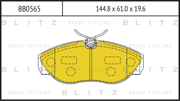 BB0565 BLITZ Колодки тормозные дисковые