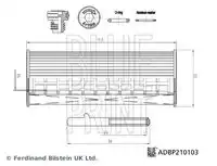 Фильтр масляный BLUE PRINT ADBP210103