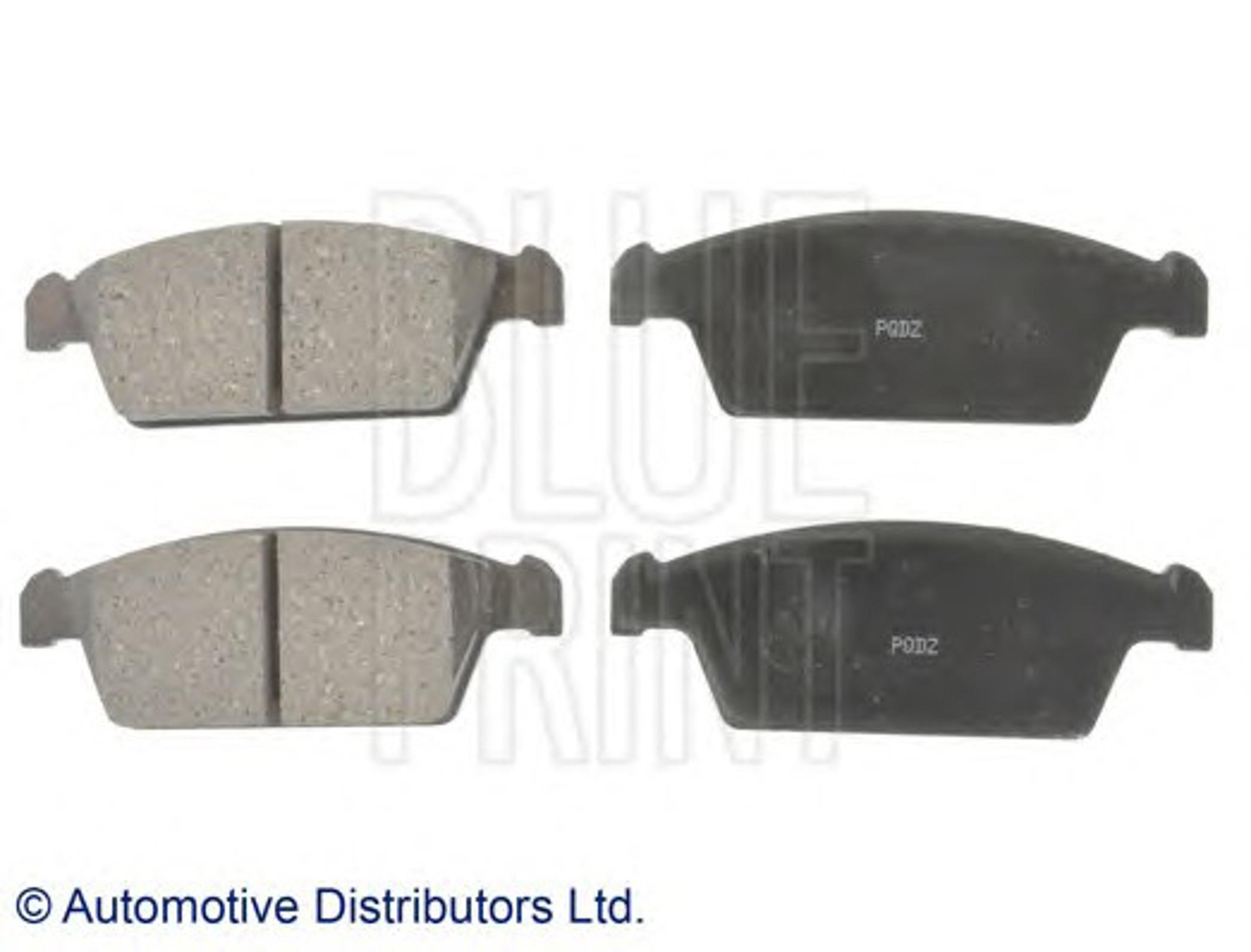Колодки тормозные дисковые BLUE PRINT ADG042102