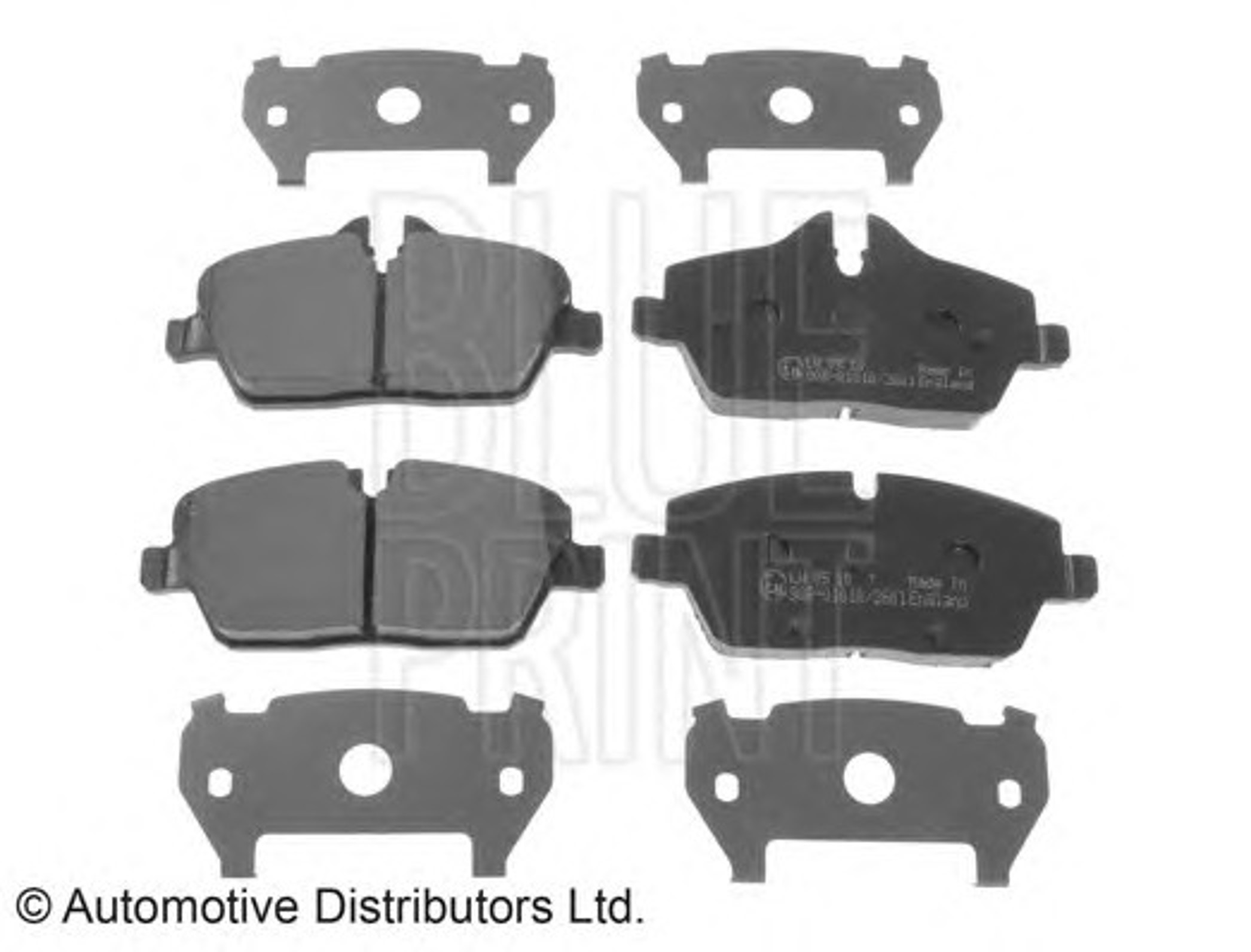 Колодки тормозные дисковые BLUE PRINT ADG04297