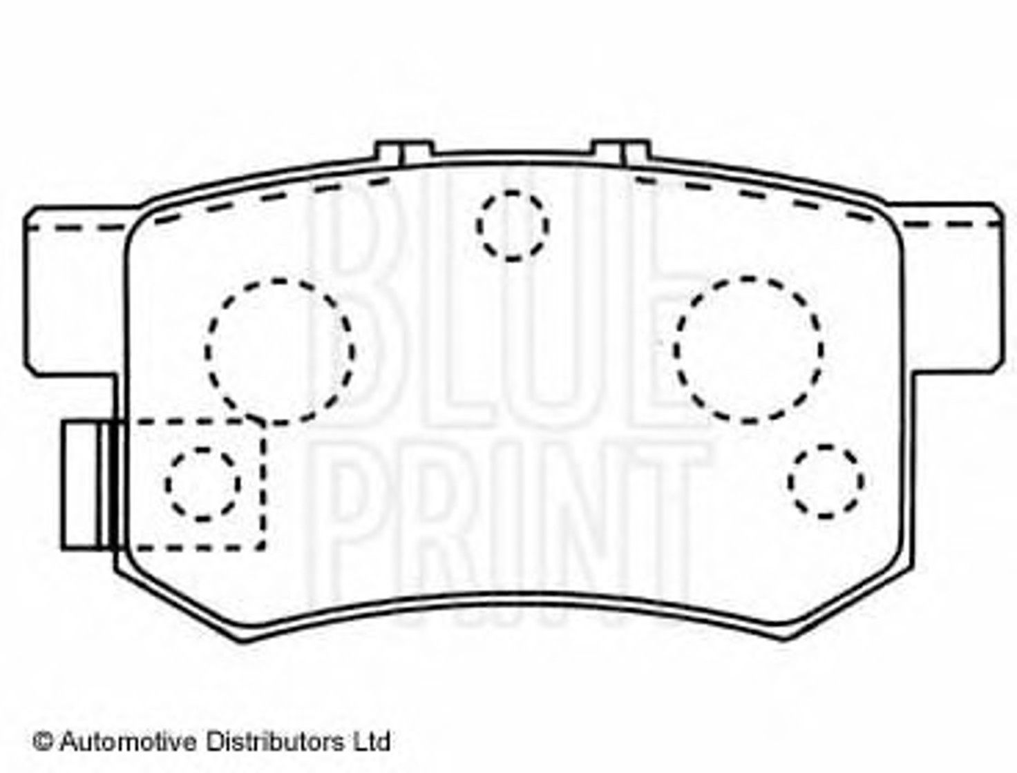 ADH24224 BLUE PRINT Комплект тормозных колодок, дисковый тормоз