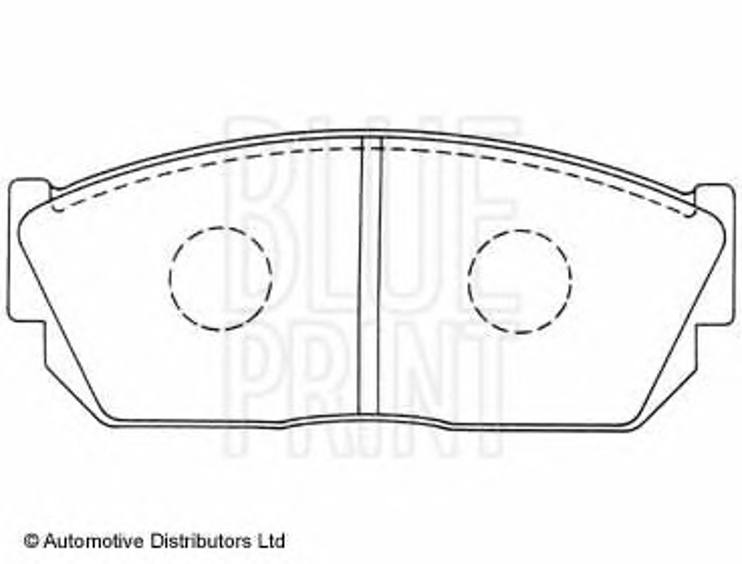 ADH24261 BLUE PRINT Колодки тормозные дисковые