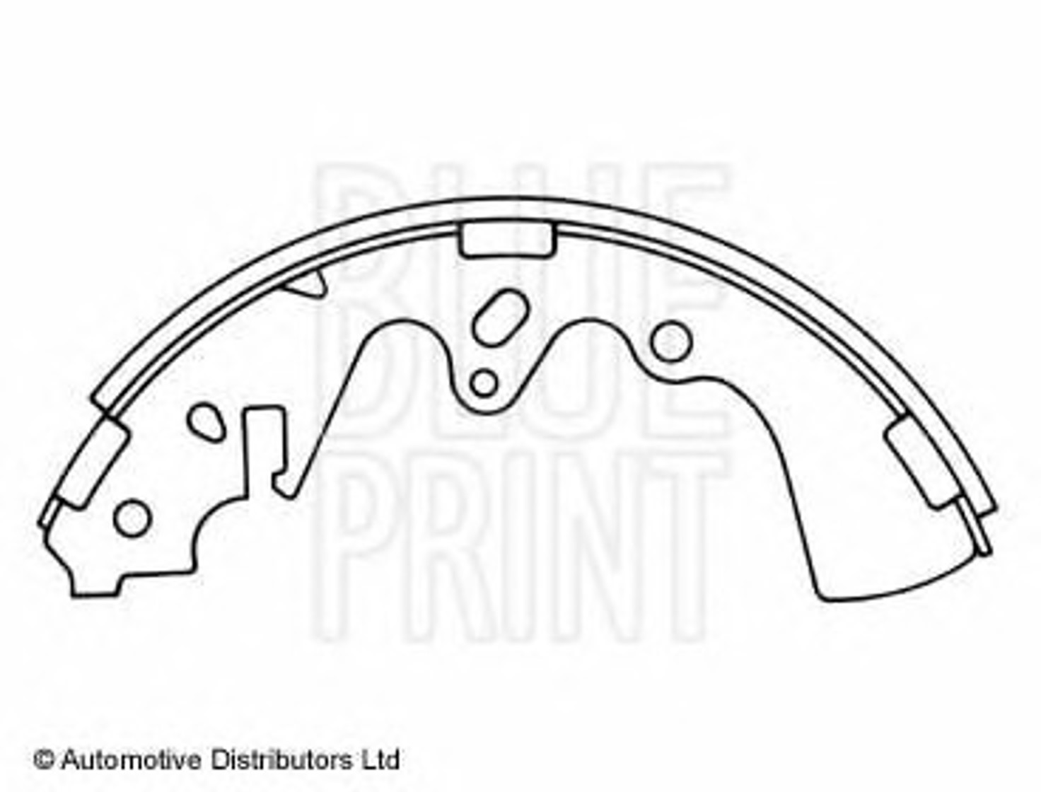 ADM54113 BLUE PRINT Колодки тормозные барабанные