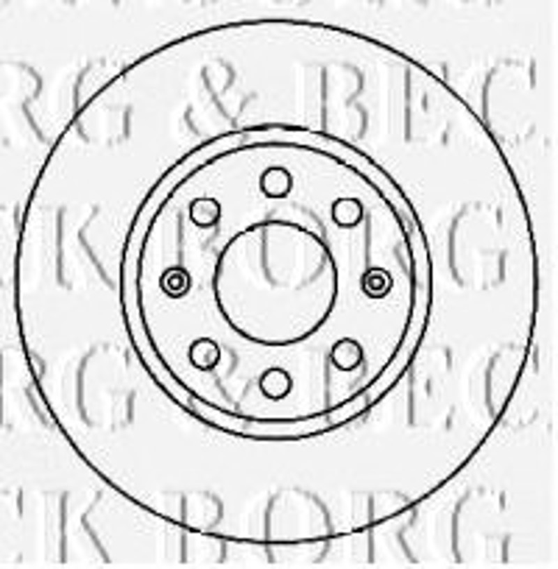 BBD4553 BORG BECK Тормозной диск