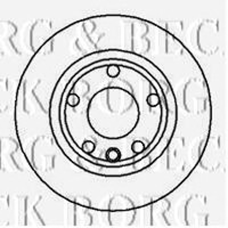 BBD4962 BORG BECK Диск тормозной