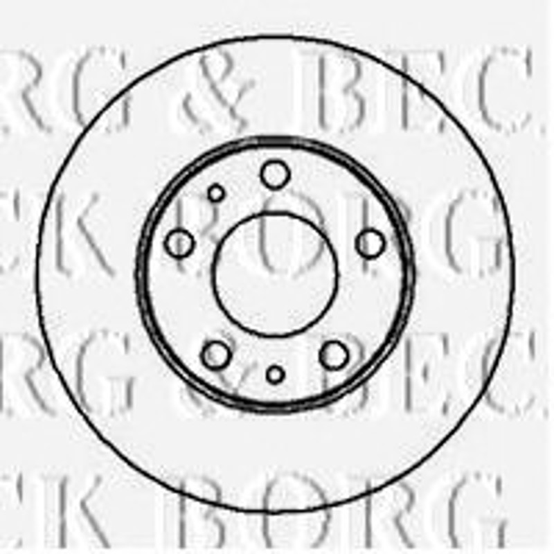 BBD5094 BORG BECK Диск тормозной