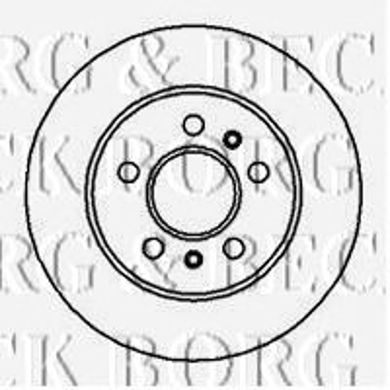 BBD5102 BORG BECK Диск тормозной