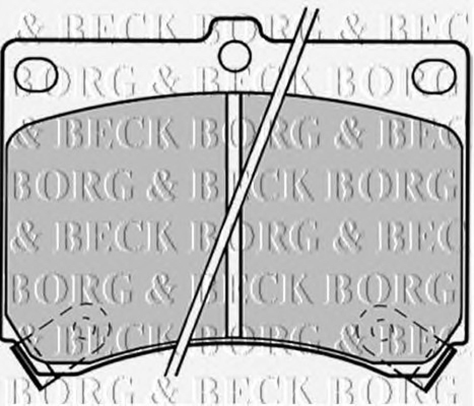 BBP1208 BORG BECK Комплект тормозных колодок, дисковый тормоз