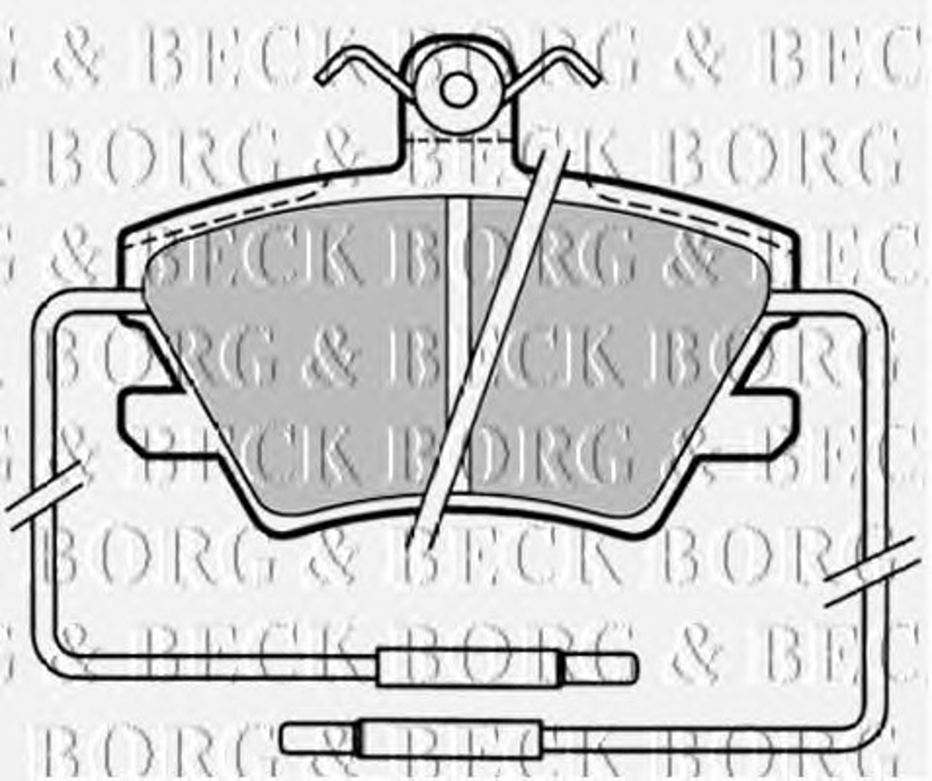 BBP1319 BORG BECK Комплект тормозных колодок, дисковый тормоз