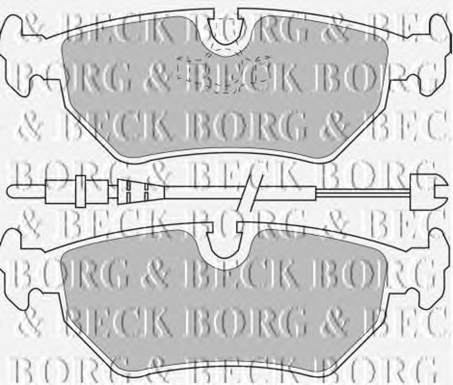 BBP1515 BORG BECK Комплект тормозных колодок, дисковый тормоз