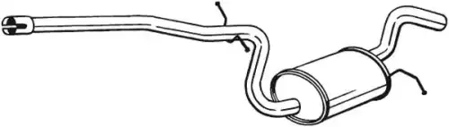 285-457 глушитель средняя часть BOSAL 285-457