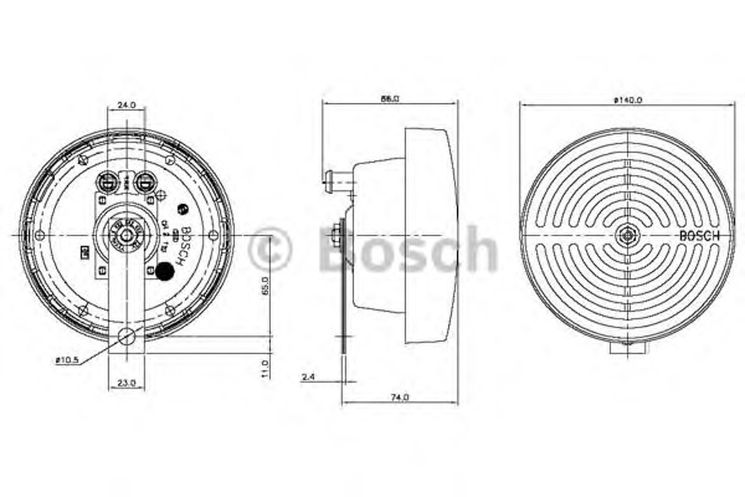 Горн supertone 12v BOSCH 0 320 223 011