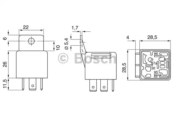 0 332 019 103 BOSCH Реле универсальное