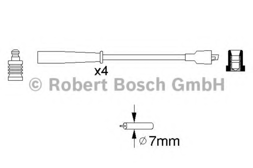 Фото 6 0 986 356 716 BOSCH Комплект проводов зажигания