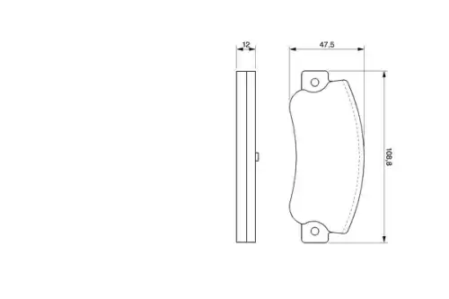 Тормозные колодки BOSCH 0 986 468 411