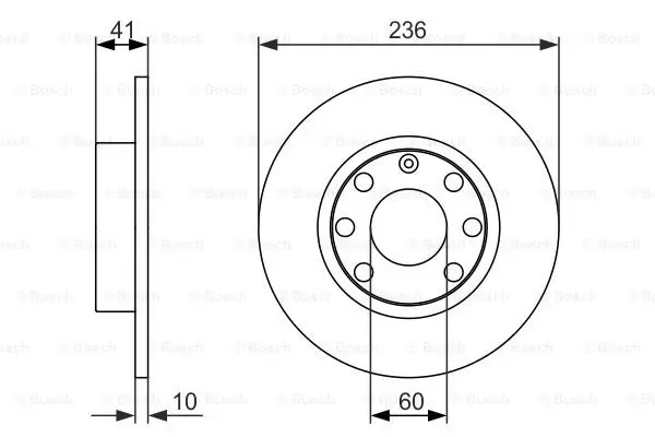 Тормозной диск BOSCH 0 986 479 T42