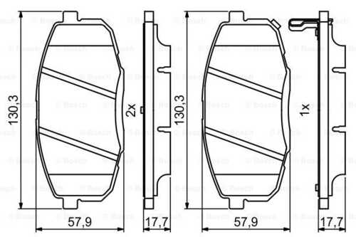 0 986 494 995 BOSCH Тормозные колодки