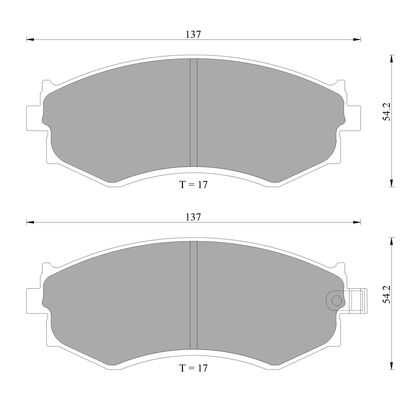 0 986 AB2 030 BOSCH 0986AB2030_колодки дисковые передние!\ Nissan Primera 1.8-2.0 90-96