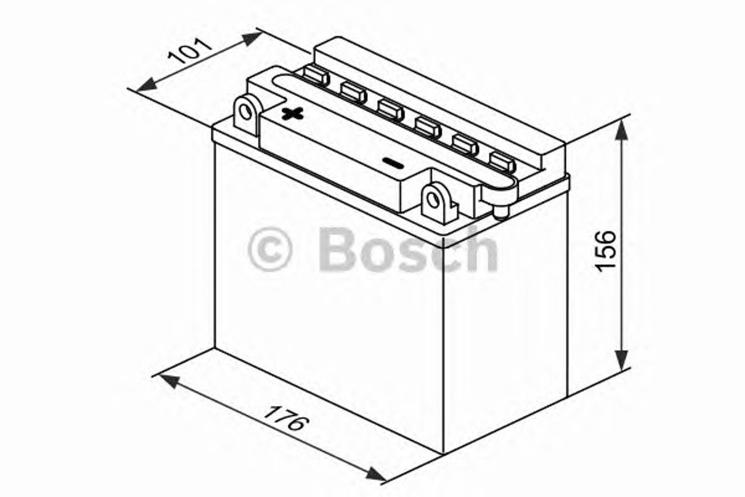 Аккумулятор для мототехники BOSCH 0092M4F440