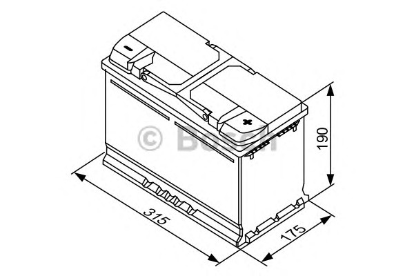 Аккумулятор BOSCH 0092S40110