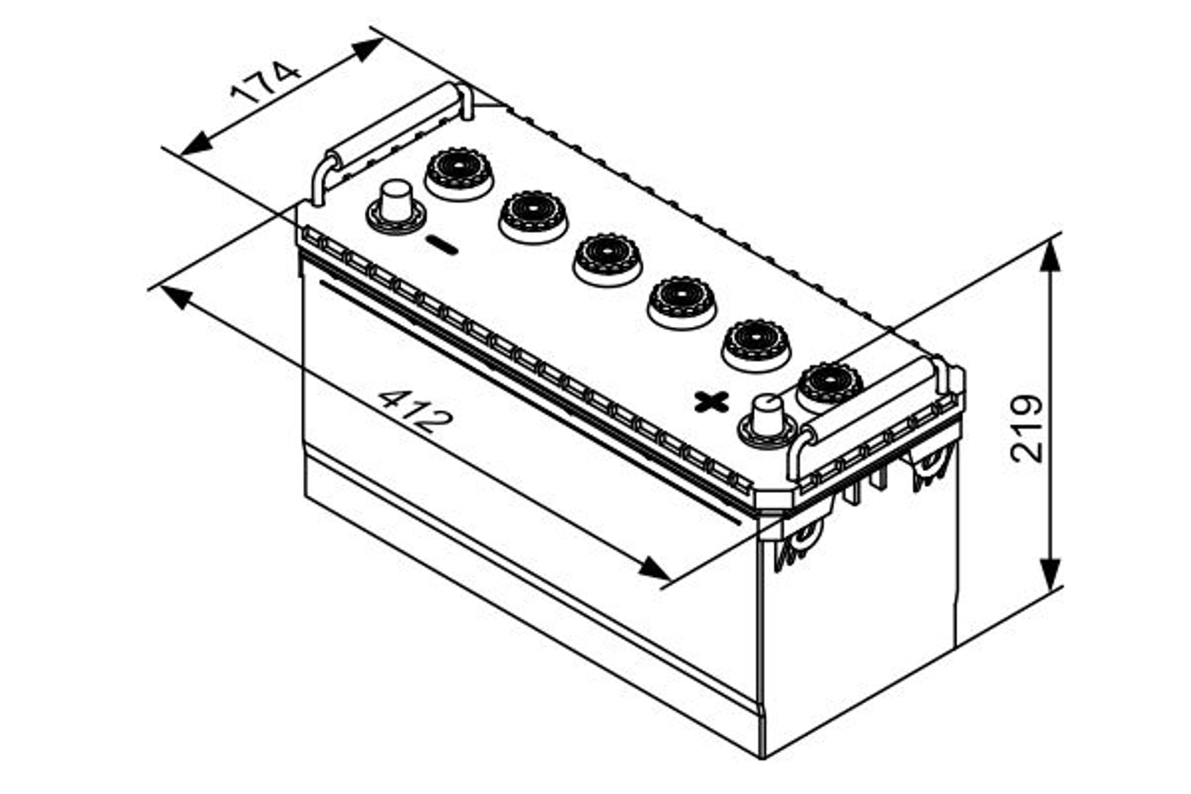 Аккумулятор BOSCH 0092T30720