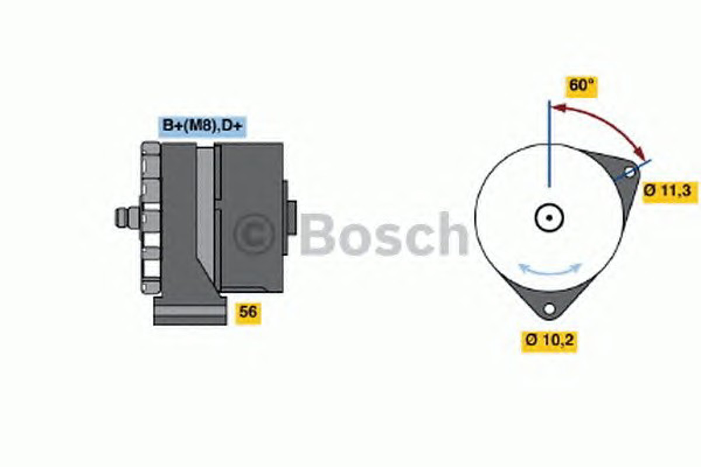 Генератор BOSCH 0120468045