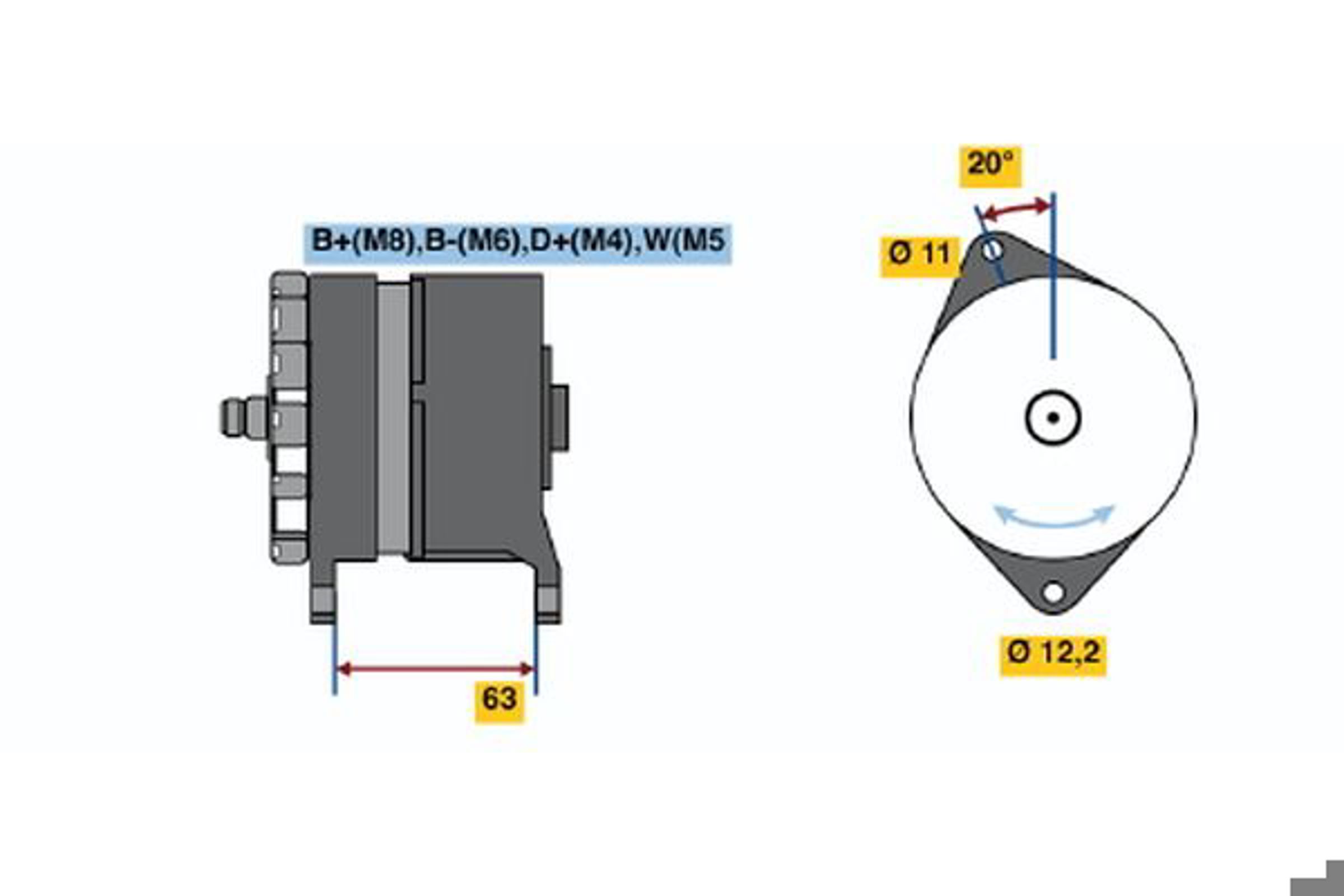Генератор BOSCH 0120469024