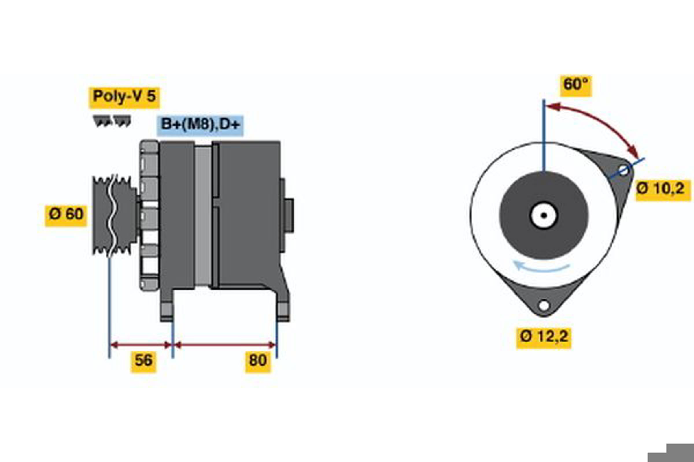 Генератор BOSCH 0120469028