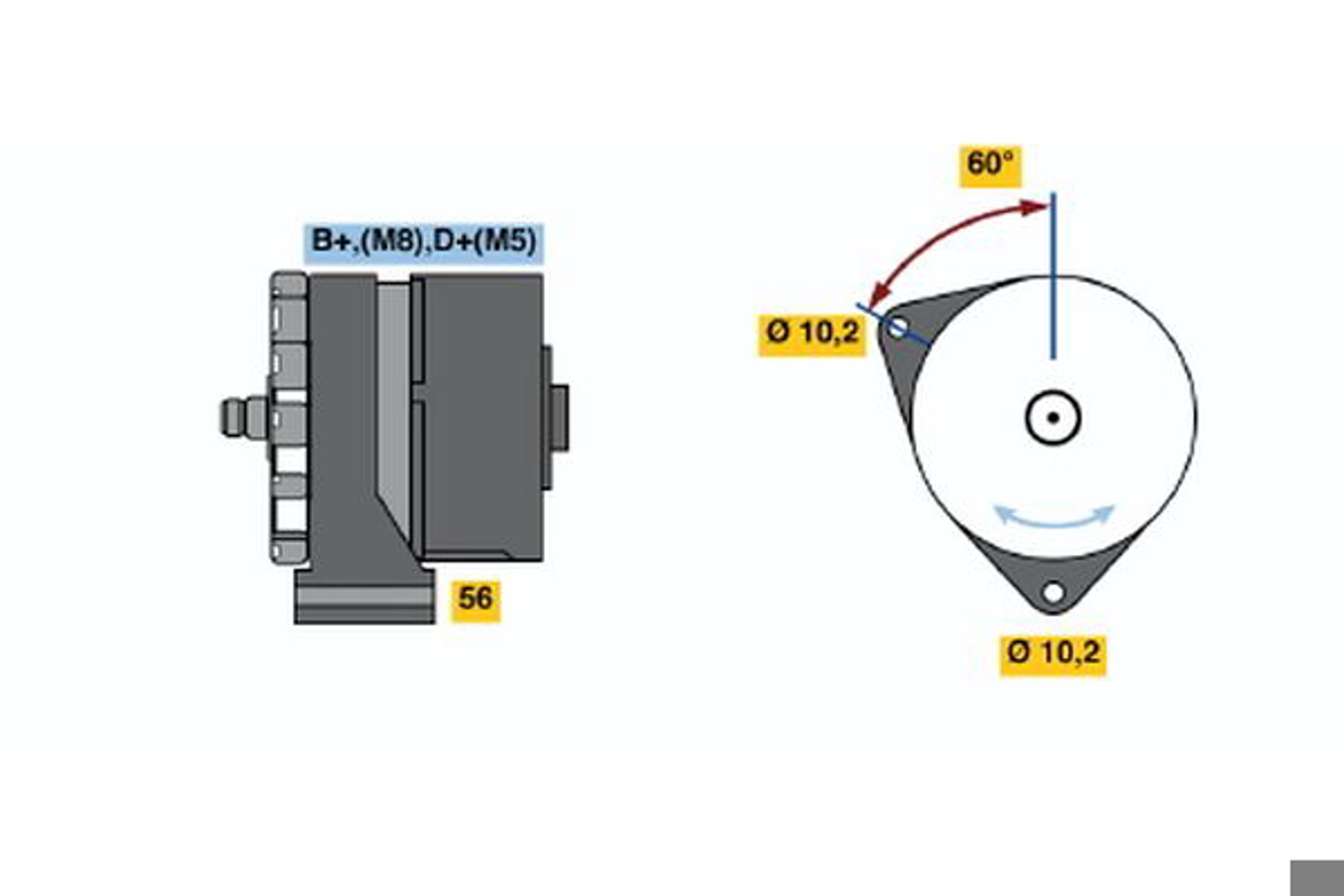 Генератор BOSCH 0120469590