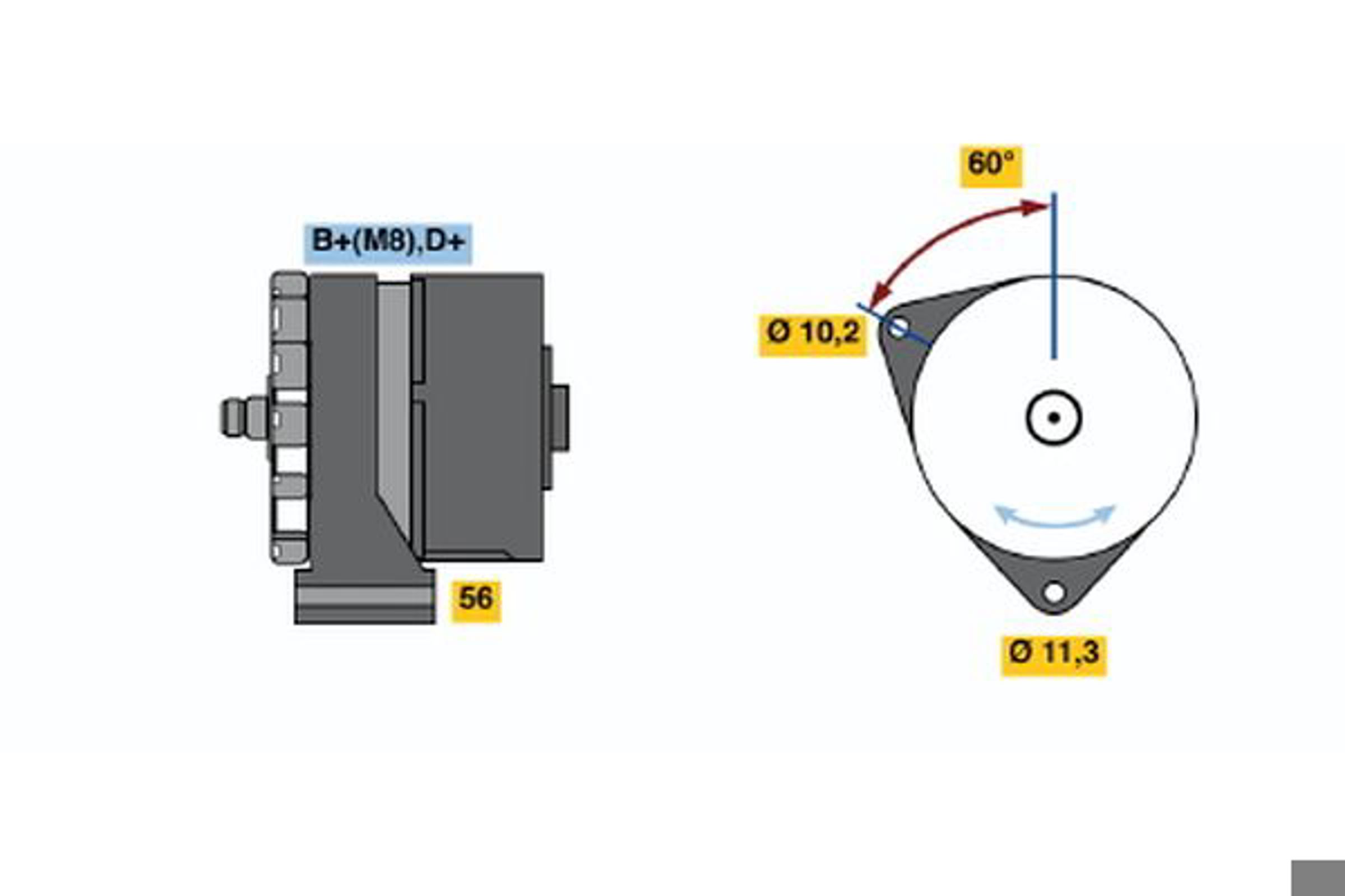 Генератор BOSCH 0120469682
