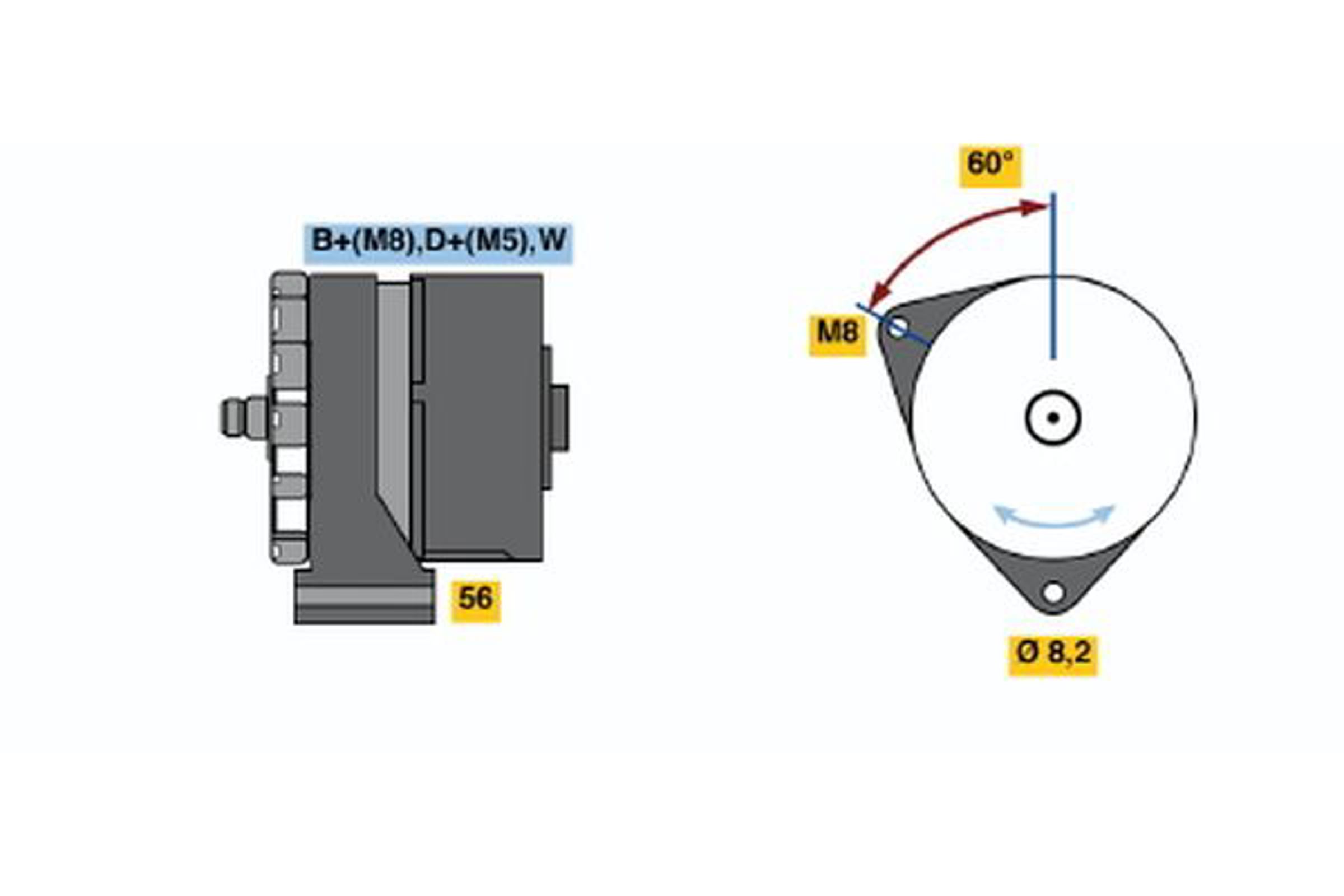 Генератор BOSCH 0120469734