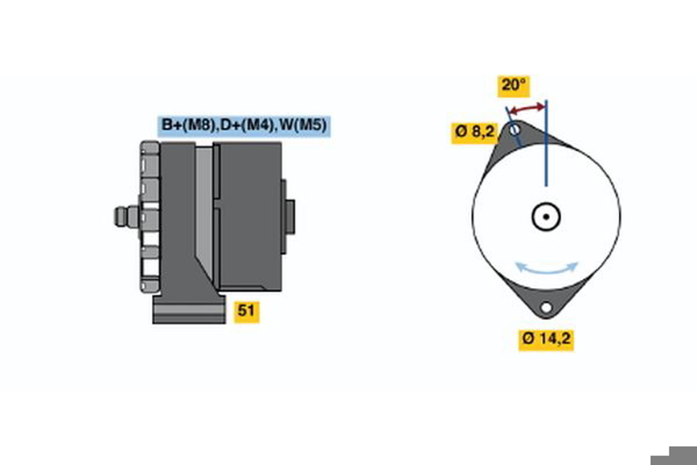 Генератор BOSCH 0120469749