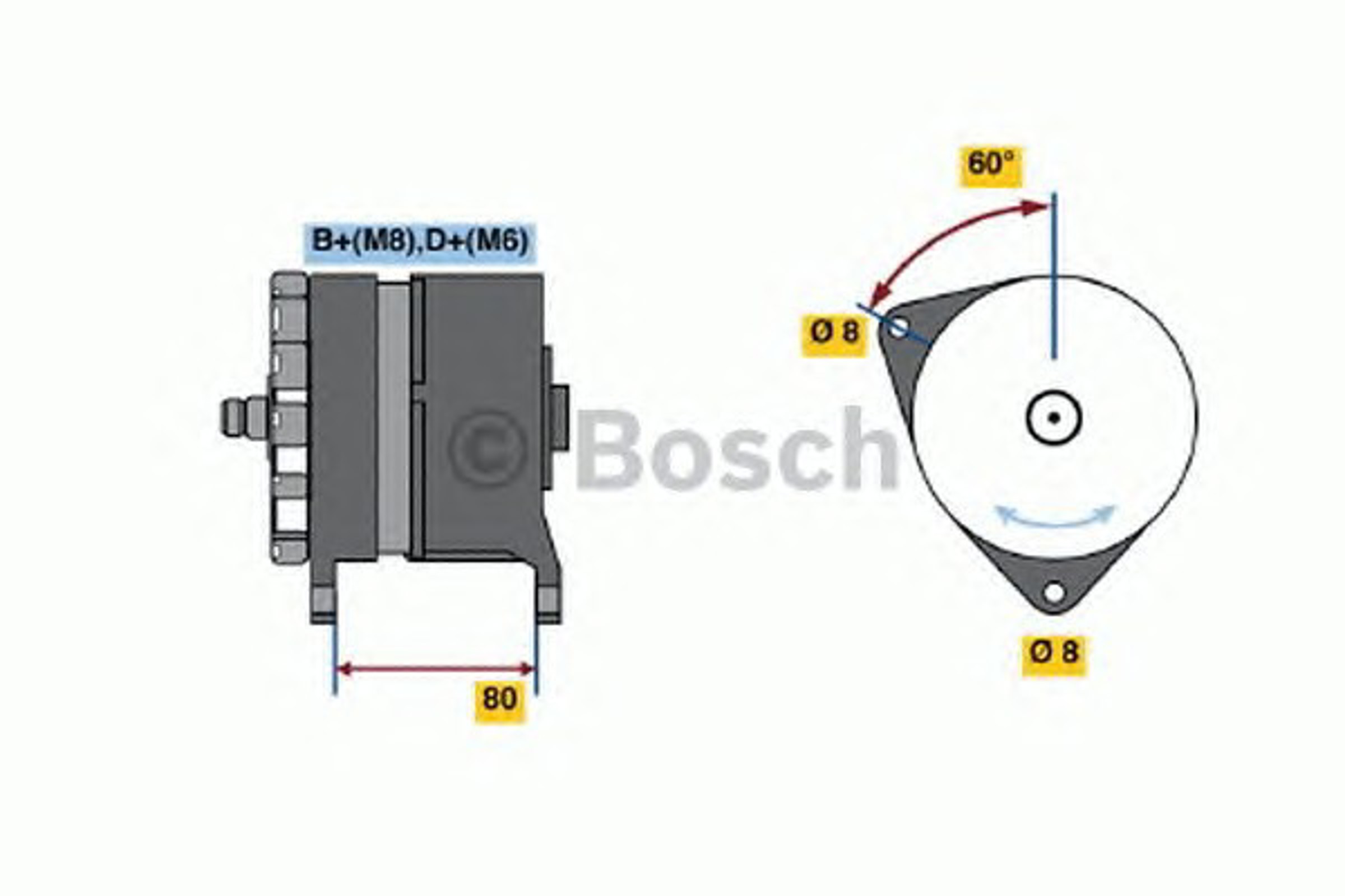 Генератор BOSCH 0120469878