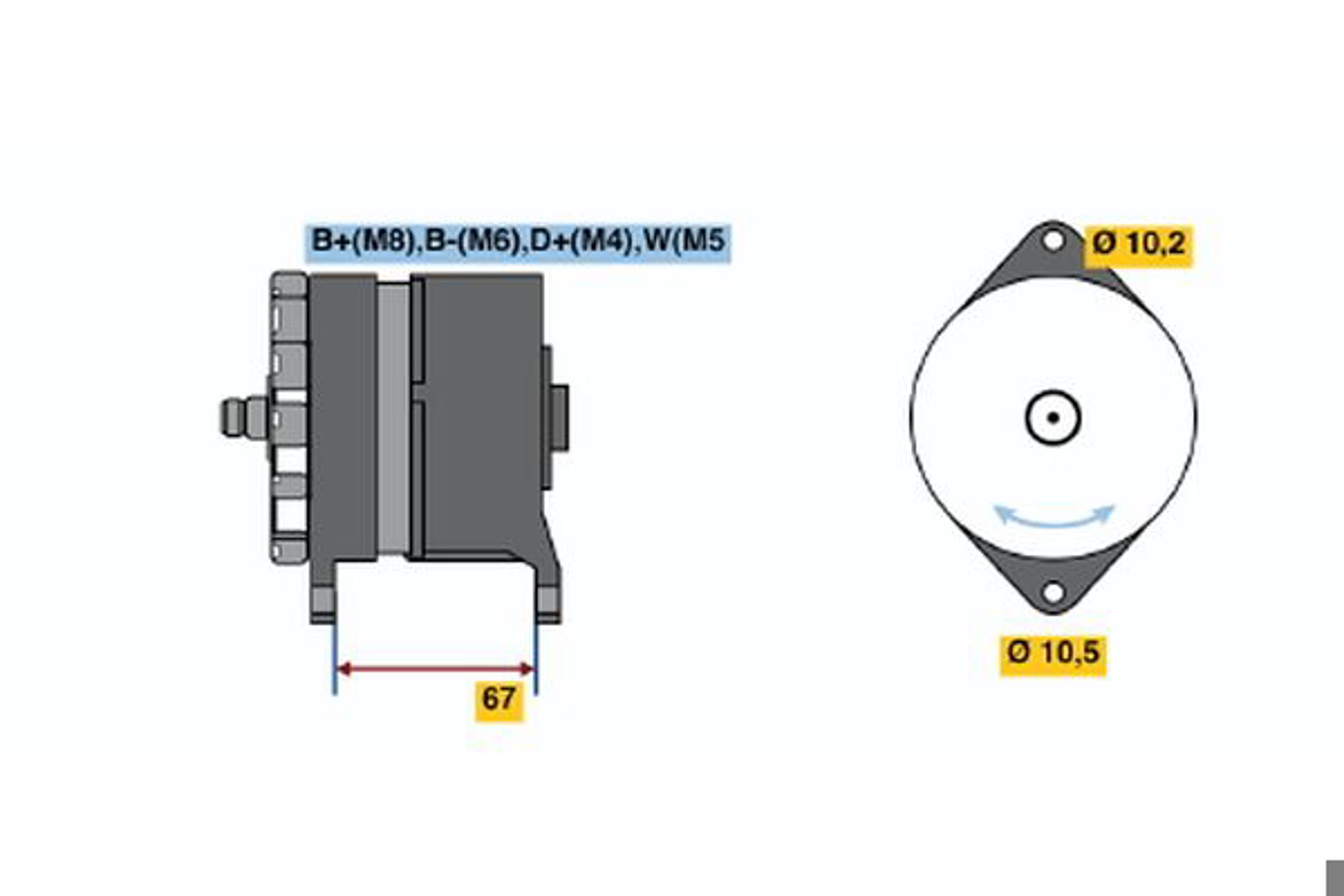 Генератор BOSCH 0120469963