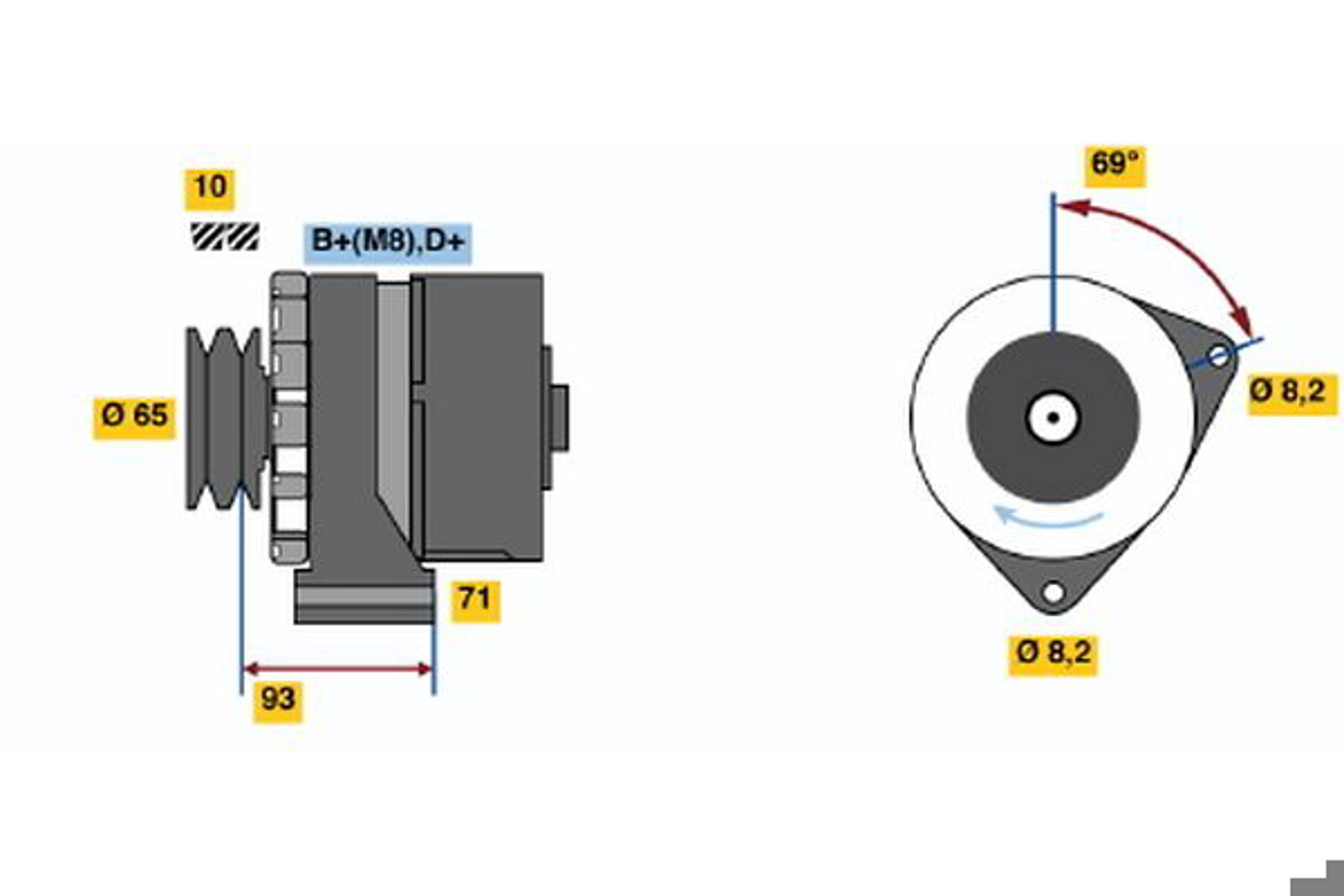 Генератор BOSCH 0120469993