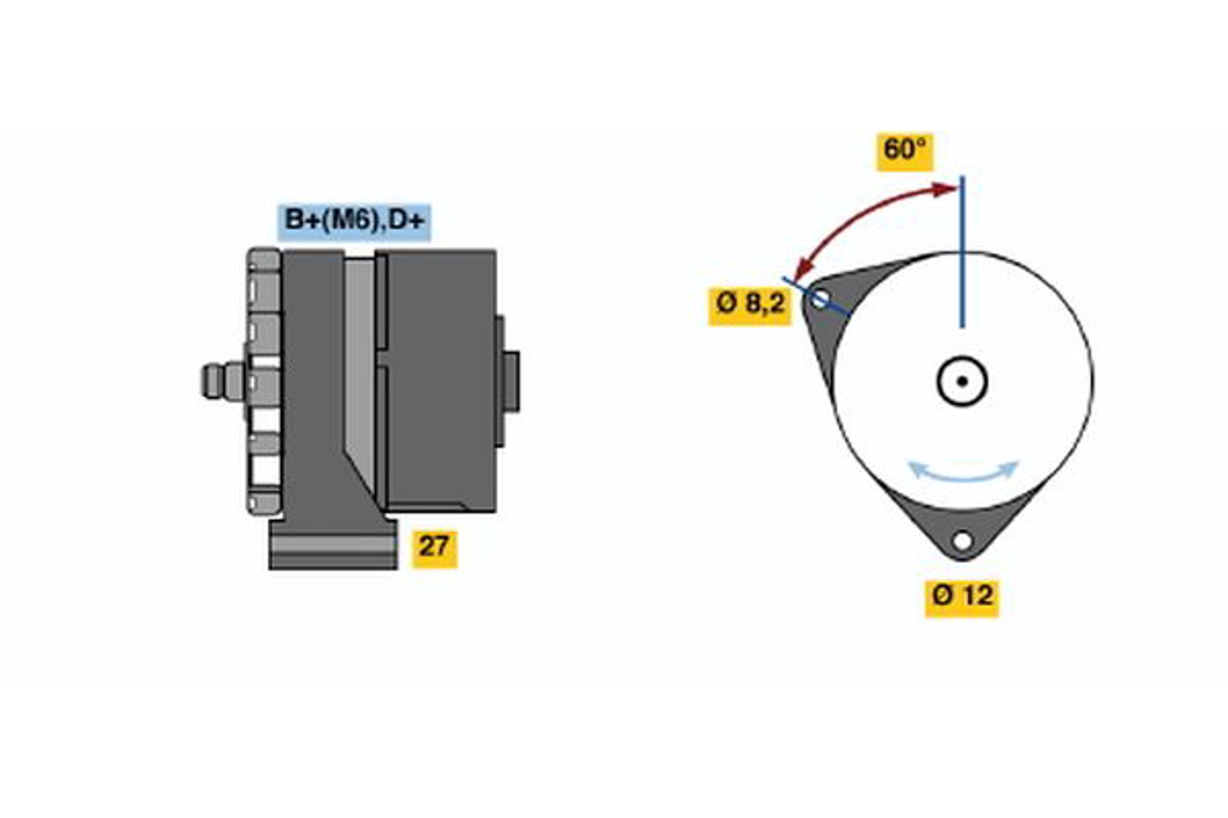 Генератор BOSCH 0120488102