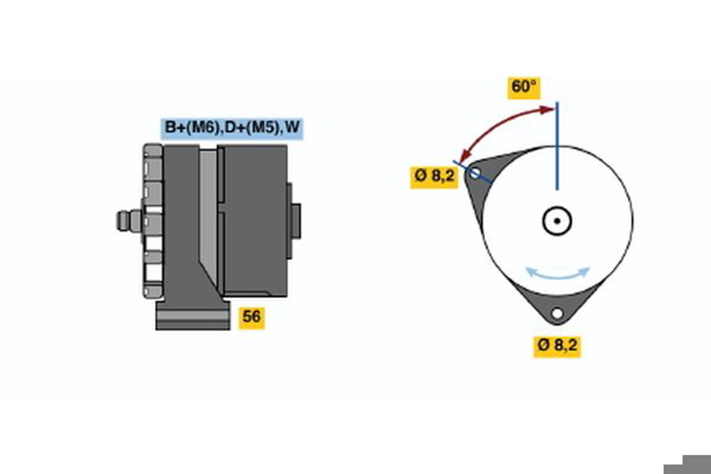 Генератор BOSCH 0120488185