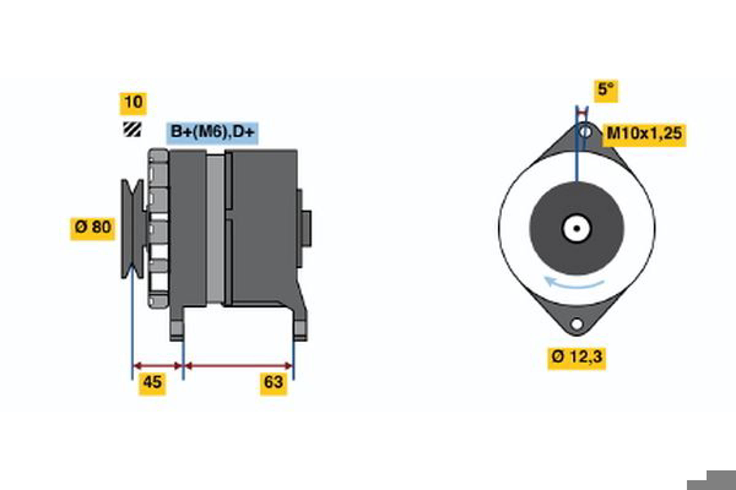 Генератор BOSCH 0120488280