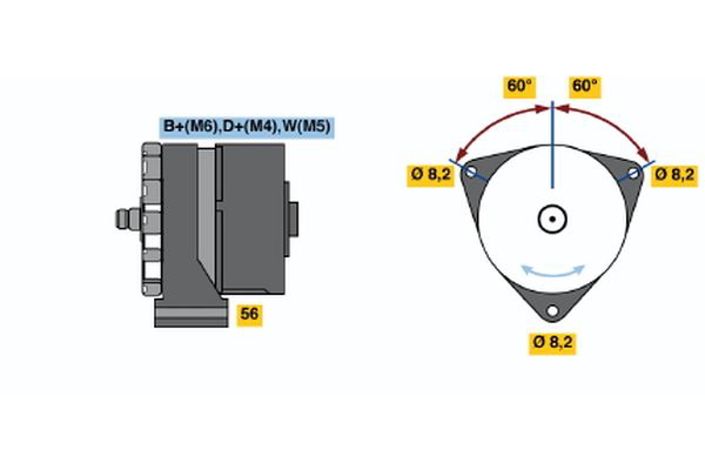 Генератор BOSCH 0120489023