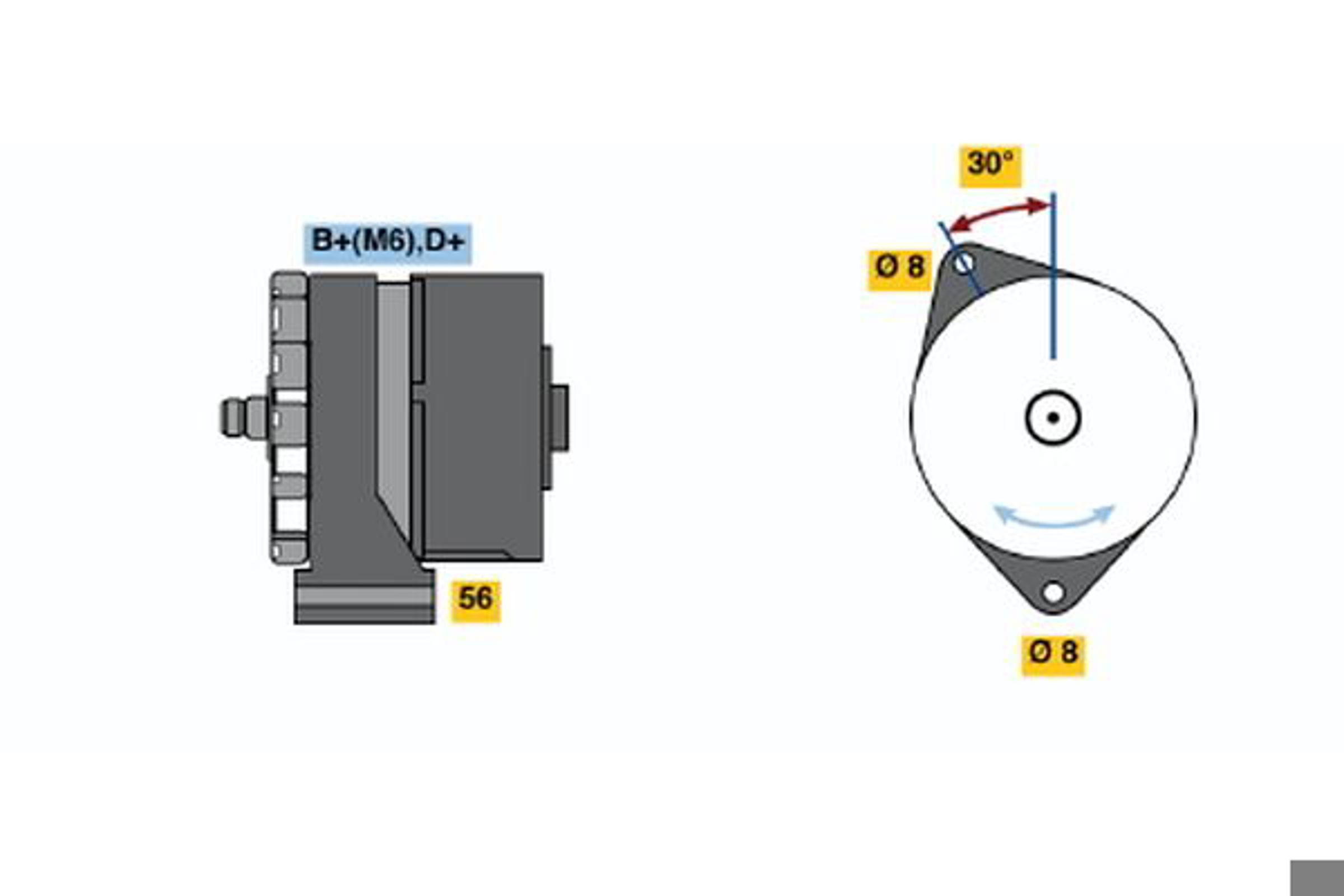 Генератор BOSCH 0120489030