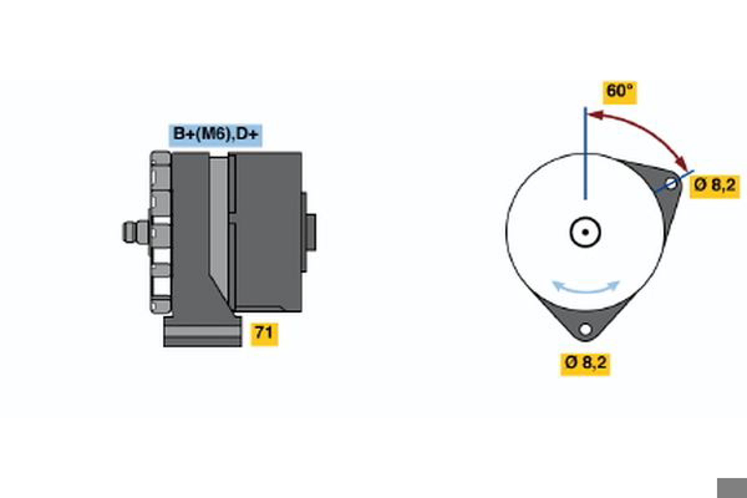 Генератор BOSCH 0120489065
