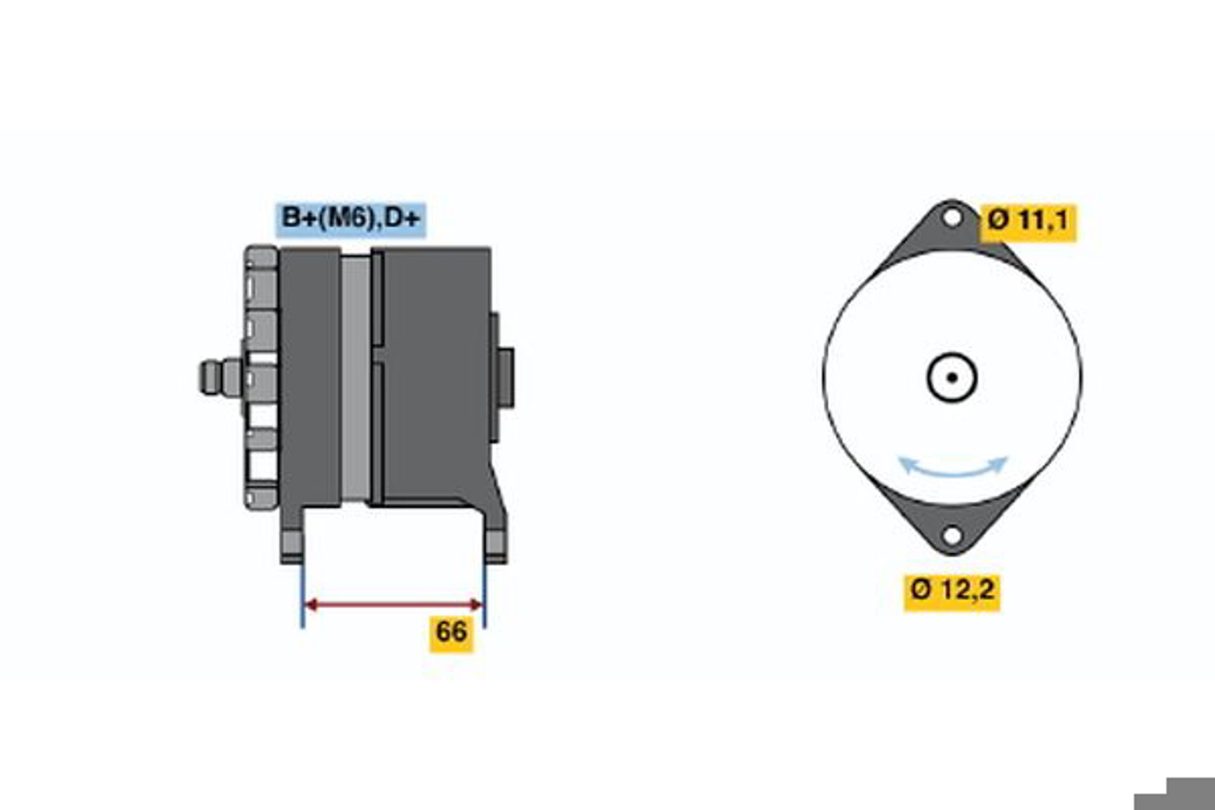 Генератор BOSCH 0120489134