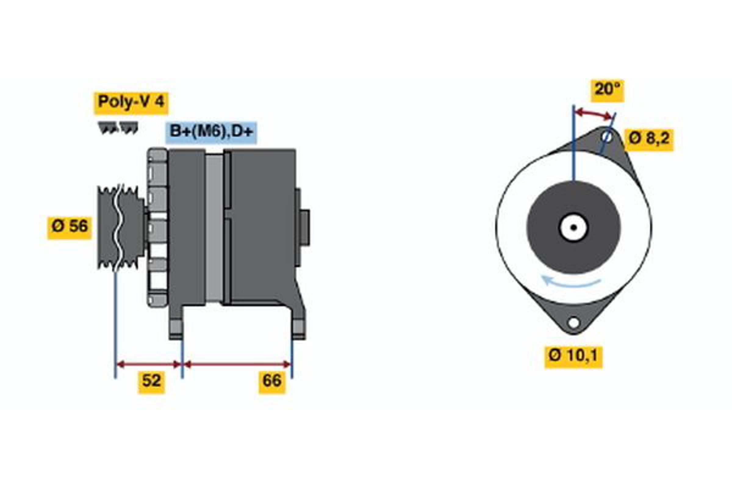 Генератор BOSCH 0120489259
