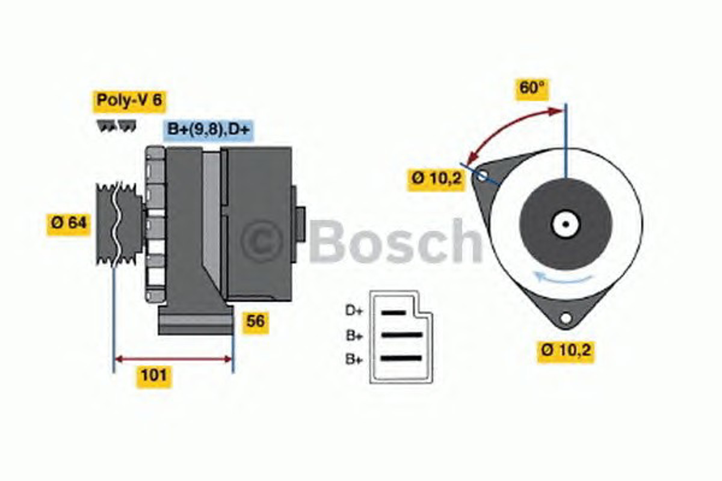 Генератор BOSCH 0120489333