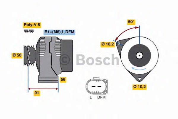 Генератор BOSCH 0124515133