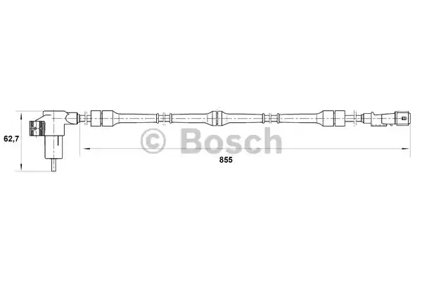 Датчик частоты вращения колеса BOSCH 0265006206