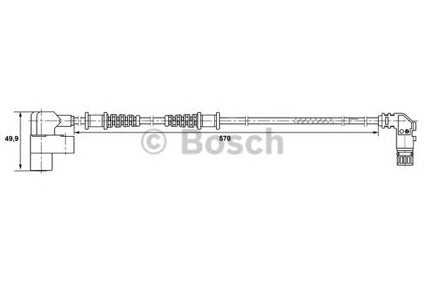 Датчик частоты вращения колеса BOSCH 0265006368