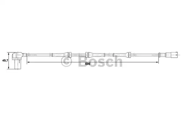 Датчик давления наддува во впускном коллекторе BOSCH 0265006408