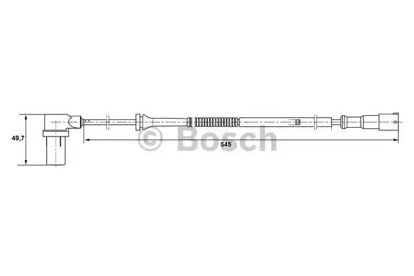 Датчик частоты вращения колеса BOSCH 0265006593
