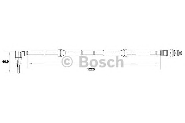 Датчик частоты вращения колеса BOSCH 0265007039